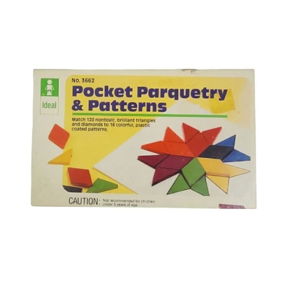 Vintage Ideal Pocket Parquetry & Patterns Complete Set 1960 Collectible